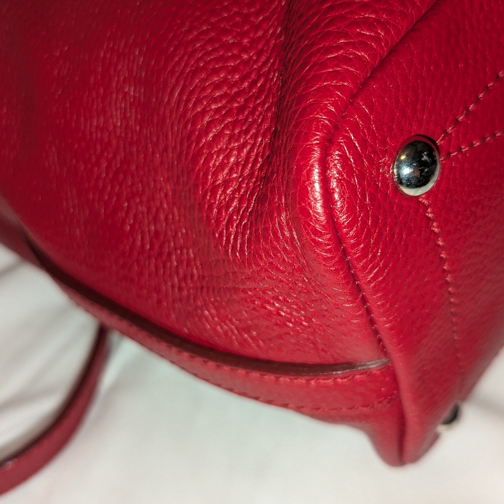 Furla Red Leather Shoulder Bag - Picture 6 of 12